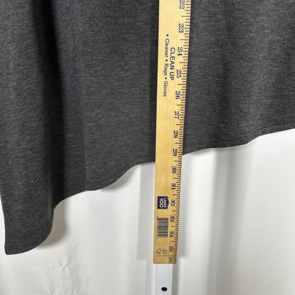 NWT Chico's Asymmetrical Bateau Tunic 3/4 Sleeve Grey 2X Classic Minimalist‎ - Picture 9 of 9